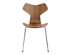 Grand Prix™ Chair, chrome/walnut