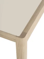 Workshop Dining Table 200x92, oak/warm grey linoleum