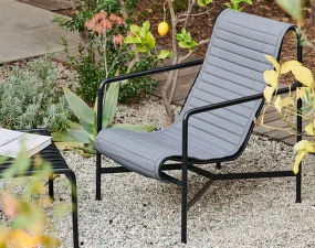 Palissade Lounge Chair High Quilted Cushion, anthracite