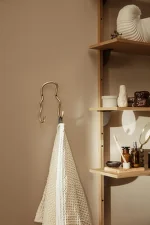 Curvature Double Hook, brass