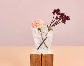 Kastehelmi Vase 154 mm, clear