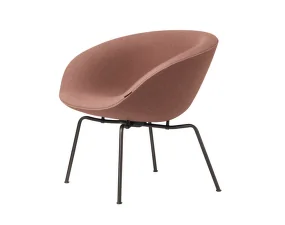 Pot Lounge Chair, brown bronze/orange red