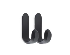 Curve Mini Hooks 2 pcs, matt black