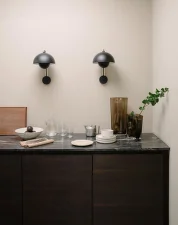 Flowerpot VP8 Wall Lamp, matt black