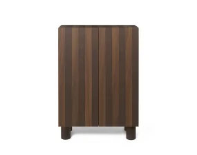 Post Storage Cabinet, smoked oak