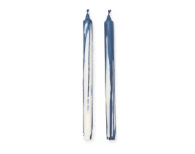 Dryp Candles Set of 2, deep blue