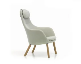 HAL Lounge Chair, pale blue/chartreuse