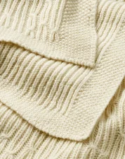 Plover Throw Heavy, creme
