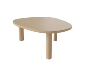 Latch Coffee Table 98 x 80 cm, white pigmented oak
