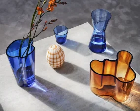 Aalto Vase 220 mm, ultramarine blue
