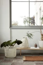 Ceramic Basket XL, off-white