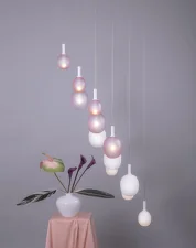 Ivy Single S PC1215 Lamp, smoke grey / white