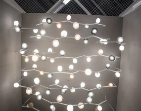 Ivy Horizontal 3 PC1065 Pendant Lamp, triplex opal / white