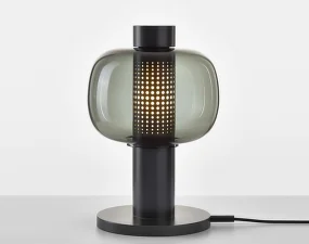 Bonbori Small PC1164 Table Lamp, smoke grey / black matte