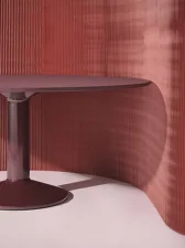 Midst Table Ø160, dark red