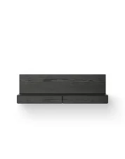 Tana Wall Mounted Media Module, black stained oak