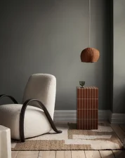 Piece Rug 140x200, off-white / toffee