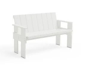 Crate Dining Bench, white