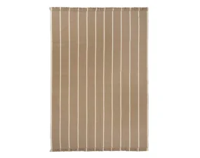 Calm Kelim Rug 200x300, dark sand/off-white