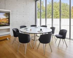 Mikado Side Chair Aluminium, cream/sierra grey