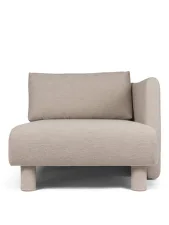 Dase Sofa Chaise Lounge Right Module, Soft Bouclé natural