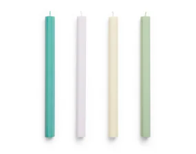 Hexagon Candle, set of 4, fresh