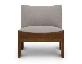 Tenon Lounge Chair Fumed Oak, Romo Ruskin Nori