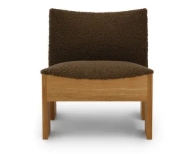 Tenon Lounge Chair Natural Oak, Zinc Drake Mocha