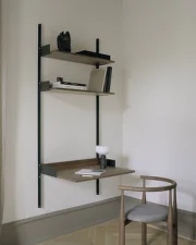 New Works Desk Kit, walnut/black