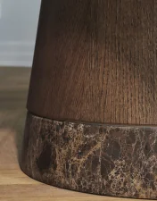 Piro Dining Table Ø160 cm, dark oiled oak