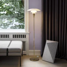 PH 3½-2½ Floor Lamp, brass metallised