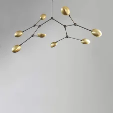 Drop Chandelier Big, brass (5m)