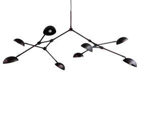 Drop Chandelier Big, burned black (5m)