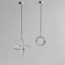 Maru Pendant Big, chrome