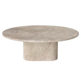 Eida Outdoor Coffee Table Ø90 H32, beige marble