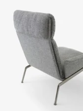 Muno Lounge Chair LN17 High Back w. Arms, Hallingdal 126/dark chrome
