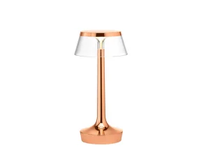 Bon Jour Unplugged Table Lamp, copper/transparent