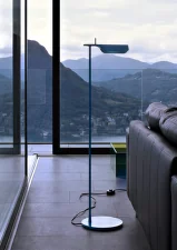 Tab Floor Lamp, matte blue