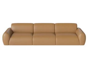 Núvol Sofa 3 Modules with 2 Small Corners, light cognac