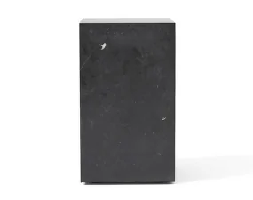 Plinth Side Table Tall, Nero Marquina