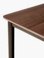 Drip HW117 Dining Table, bronzed/lacquered walnut