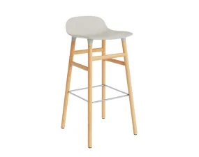 Form Bar Chair 75 cm Oak, light grey