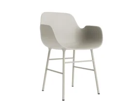 Form Armchair Steel, light grey