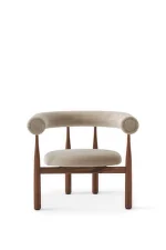 Bukowski Lounge Chair, walnut/Rest 23