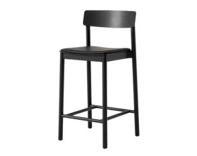 Betty TK14 Counter Chair, black/black leather