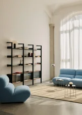 Rombe IF6 Add-on Bay Cabinet, anthracite/lacquered walnut