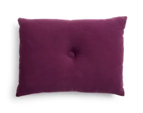 Dot Cushion Linen, burgundy