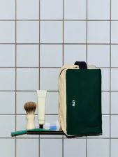 Multi Wash Bag M, dark green multi