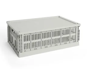 Colour Crate Lid Plastic Large, grey