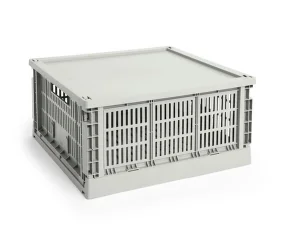 Colour Crate Lid Plastic Large Square, grey
